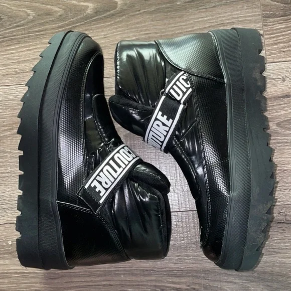 Juicy Couture Velcro closure Snow boots size 10 - Picture 3 of 6